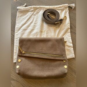 Hammitt Tan Crossbody Bag with Gold Accents